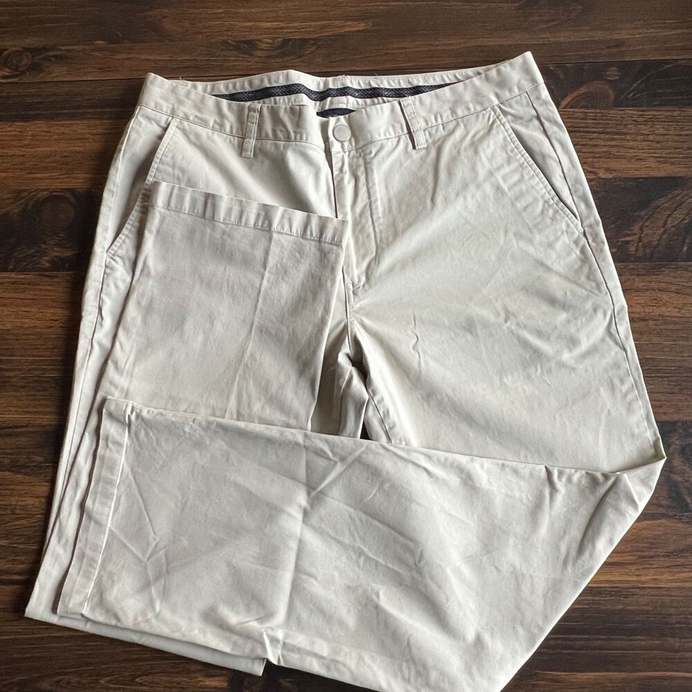 Bonobos Maide Golf Pants Men’s 36x32 Khaki Beige Straight Fit Performance Chino